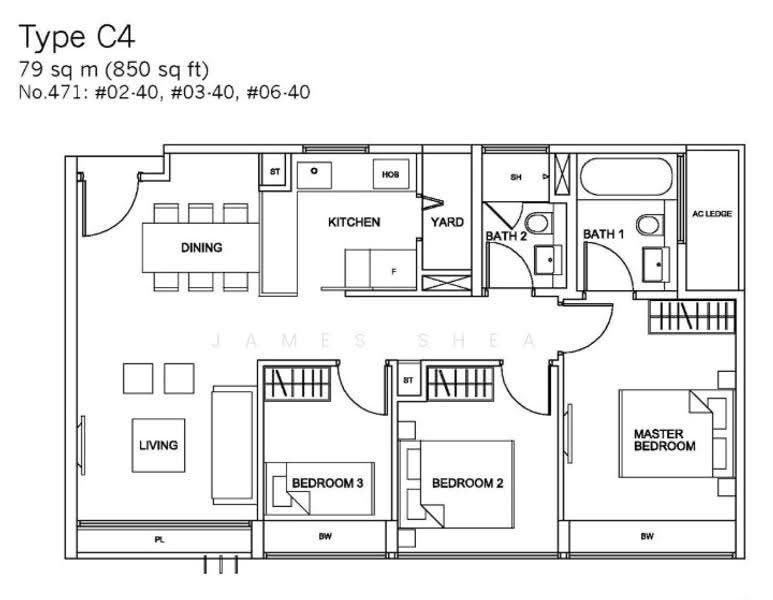 RV Residences, 467 River Valley Road, Tanglin / Holland / Bukit Timah, 3 Bedrooms, 850 sqft, Condominium For Rent, by James Shea, 500290470 - PropertyGuru.com.sg