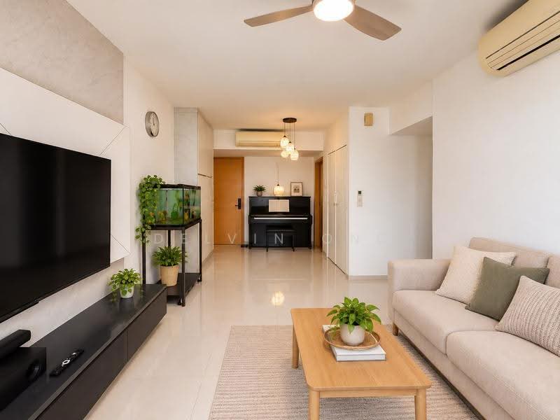 The Rainforest, 341 Choa Chu Kang Avenue 3, Dairy Farm / Bukit Panjang / Choa Chu Kang, 3 Bedrooms, 947 sqft, Executive Condominium For Sale, by Delvin Ong, 500290502 - Living Room - PropertyGuru.com.sg