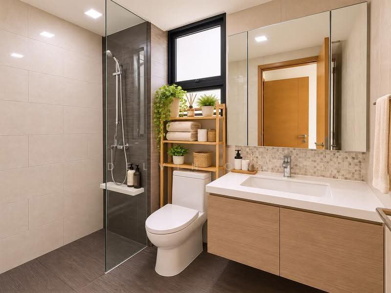 The Rainforest, 341 Choa Chu Kang Avenue 3, Dairy Farm / Bukit Panjang / Choa Chu Kang, 3 Bedrooms, 947 sqft, Executive Condominium For Sale, by Delvin Ong, 500290502 - Bathroom - PropertyGuru.com.sg