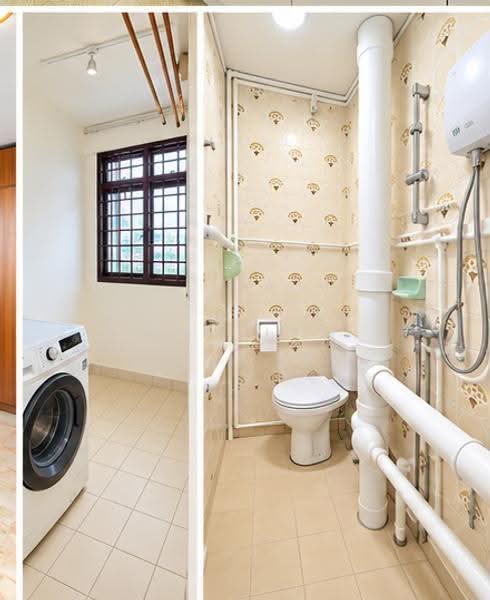 36 Circuit Road, 36 Circuit Road, Macpherson / Potong Pasir, 3 Bedrooms, 894 sqft, HDB Flat For Rent, by Fenny Jamil, 500290534 - Utility Room / Bathroom - PropertyGuru.com.sg