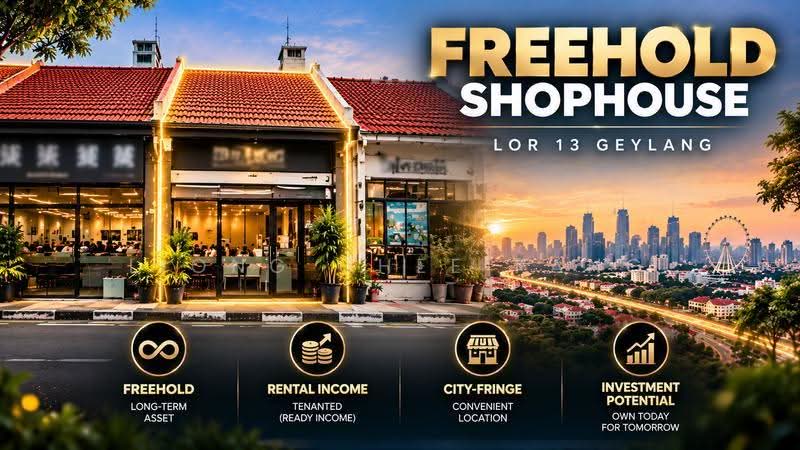 Geylang Lor 13, Eunos / Geylang / Paya Lebar, 3 Bedrooms, 1,216 sqft, Shophouse For Sale, by Liong Chee Pang, 500290605 - PropertyGuru.com.sg