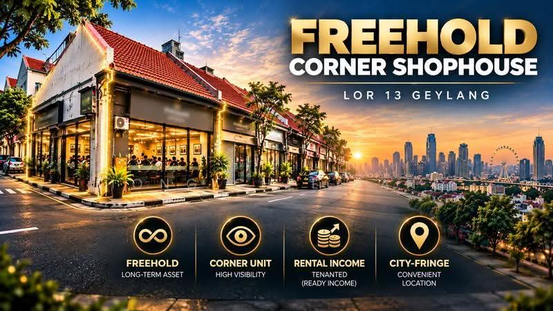 Geylang Lor 13, Eunos / Geylang / Paya Lebar, 3 Bedrooms, 1,216 sqft, Shophouse For Sale, by Liong Chee Pang, 500290605 - PropertyGuru.com.sg