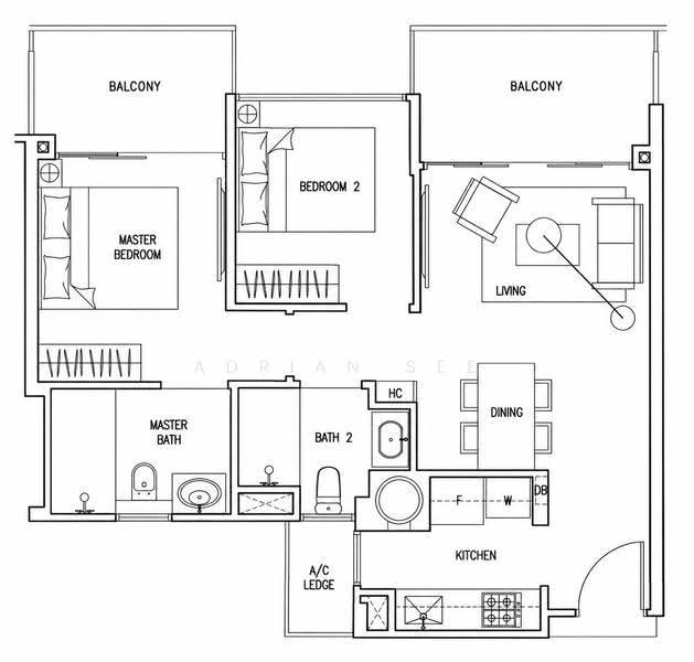 The Nautical, 93 Jalan Sendudok, Sembawang / Yishun, 2 Bedrooms, 764 sqft, Condominium For Sale, by Adrian See, 500290631 - PropertyGuru.com.sg