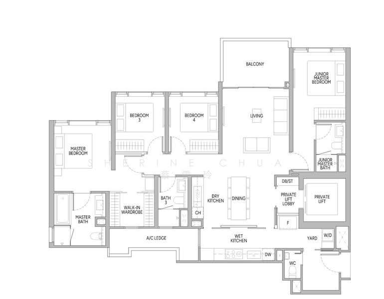 Union Square Residences, 28 Havelock Road,, Boat Quay / Raffles Place / Marina, 4 Bedrooms, 1,518 sqft, Condominium For Sale, by Sherine Chua 蔡雪玲, 500290793 - PropertyGuru.com.sg