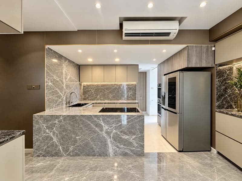 One Amber, 3 Amber Gardens, East Coast / Marine Parade, 3 Bedrooms, 1,227 sqft, Condominium For Sale, by Jason Ang, 500290898 - Kitchen area - PropertyGuru.com.sg