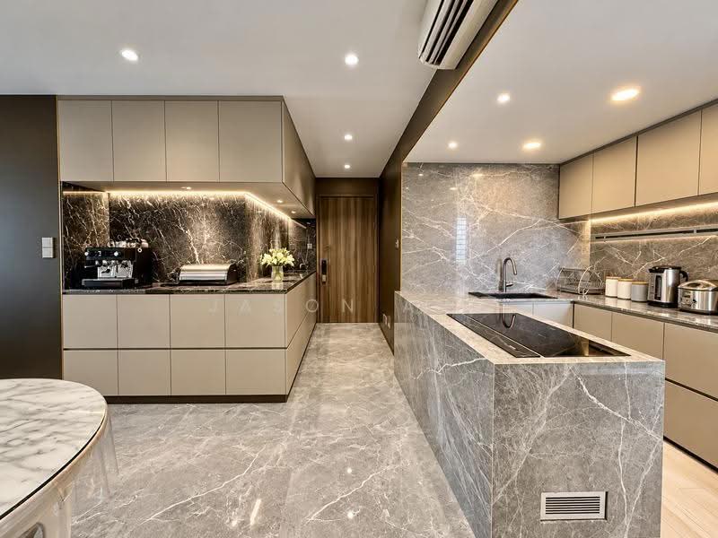 One Amber, 3 Amber Gardens, East Coast / Marine Parade, 3 Bedrooms, 1,227 sqft, Condominium For Sale, by Jason Ang, 500290898 - Kitchen area - PropertyGuru.com.sg