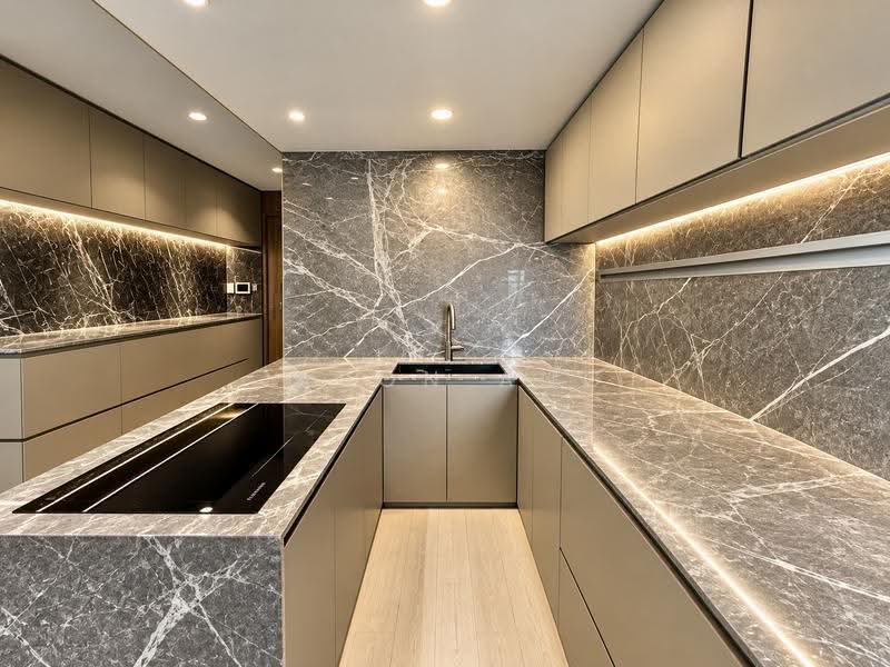 One Amber, 3 Amber Gardens, East Coast / Marine Parade, 3 Bedrooms, 1,227 sqft, Condominium For Sale, by Jason Ang, 500290898 - Kitchen area - PropertyGuru.com.sg