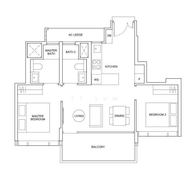 Hyll on Holland, 99 Holland Road, Tanglin / Holland / Bukit Timah, 2 Bedrooms, 710 sqft, Condominium For Sale, by TT Lum, 500290958 - PropertyGuru.com.sg