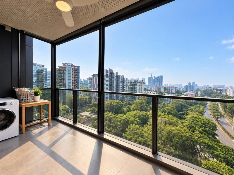 Hyll on Holland, 99 Holland Road, Tanglin / Holland / Bukit Timah, 2 Bedrooms, 710 sqft, Condominium For Sale, by TT Lum, 500290958 - Balcony - PropertyGuru.com.sg