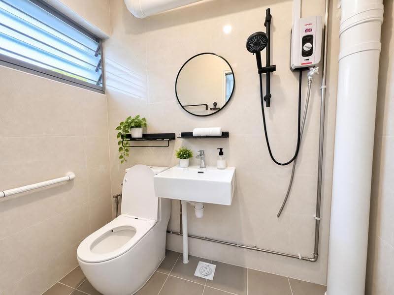406 Woodlands Street 41, 406 Woodlands Street 41, Admiralty / Woodlands, 3 Bedrooms, 1,453 sqft, HDB Flat For Sale, by Wai Kuan Wong, 500290968 - Bathroom - PropertyGuru.com.sg