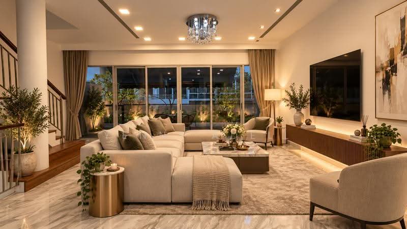 Functional layout Conveniently located opposite holland village with facilities, 268685, Tanglin / Holland / Bukit Timah, 4 Bedrooms, 3,294 sqft, Cluster House For Rent, by Yenny Adell, 500290971 - Living Room - PropertyGuru.com.sg