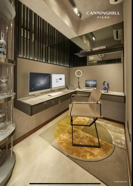 CanningHill Piers, 5 Clarke Quay, City Hall / Clarke Quay, 2 Bedrooms, 807 sqft, Condominium For Sale, by ANGIE CHNG, 500291178 - Study - PropertyGuru.com.sg
