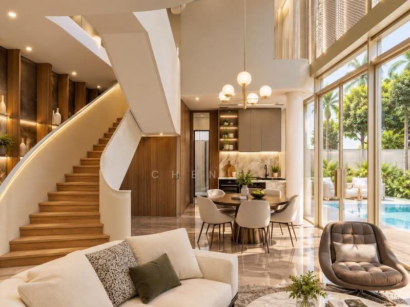 Early Bird Discount $500K Semi-Detached in District 19, Hougang / Punggol / Sengkang, 6 Bedrooms, 6,910 sqft, Semi-Detached House For Sale, by CHEN ., 500291281 - Living Room - PropertyGuru.com.sg