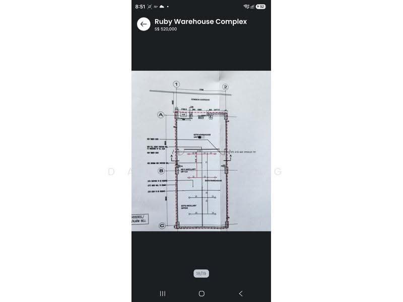 Ruby Warehouse Complex, 8 Kaki Bukit Rd 2, Eunos / Geylang / Paya Lebar, 2,496 sqft, Factory / Workshop (B2) For Sale, by Darren Ong, 500291327 - CommercialGuru.com.sg