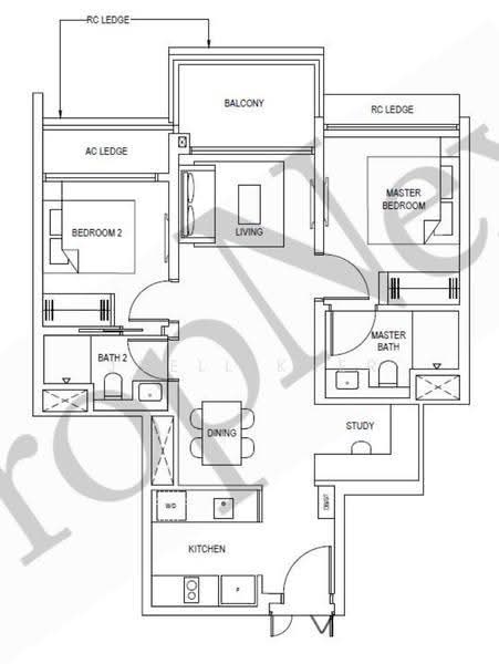 Pinetree Hill, 36 Pine Grove, Clementi Park / Upper Bukit Timah, 2 Bedrooms, 797 sqft, Condominium For Rent, by Joell Kher, 500291385 - PropertyGuru.com.sg