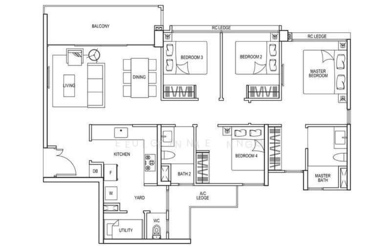 Bellewaters, 11 Anchorvale Crescent, Hougang / Punggol / Sengkang, 4 Bedrooms, 1,216 sqft, Condominium For Sale, by Eugene Ng, 500291572 - PropertyGuru.com.sg