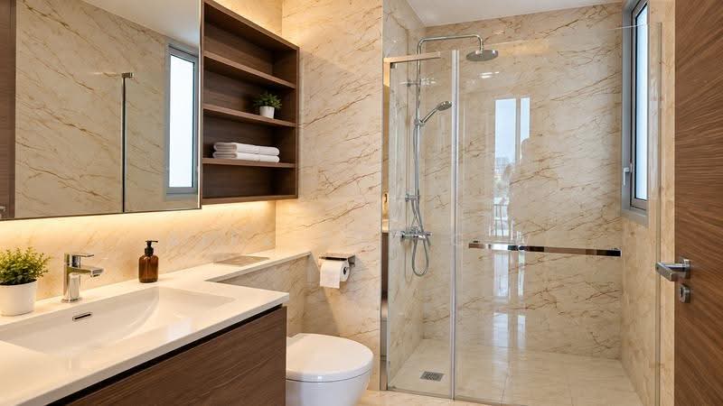 Queens Peak, 1 Dundee Road, Alexandra / Commonwealth, 2 Bedrooms, 775 sqft, Condominium For Rent, by Alex Toh C W, 500291846 - Bathroom - PropertyGuru.com.sg