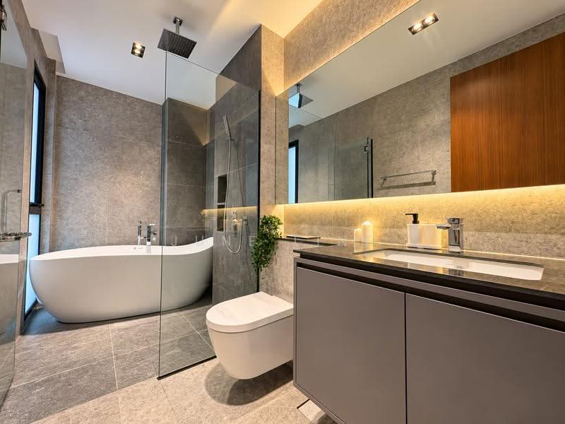 BRAND NEW FREEHOLD INTER-TERRACE!! 3.5 Storeys with Lift!, Sembawang Rd, Admiralty Rd E, Jln Kandis, Jln Basong, Jln Machang, Jln Kerayong, Andrews Ave, Wak Hassan Dr, King's Ave, Queen's Ave, Sembawang / Yishun, 5 Bedrooms, 4,834 sqft, Terraced House For Sale, by June Ling, 500291888 - Bathroom - PropertyGuru.com.sg