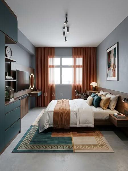 675D Fern Grove @ Yishun, 675D Yishun Avenue 4, Sembawang / Yishun, 2 Bedrooms, 732 sqft, HDB Flat For Sale, by Ethan Goh, 500292005 - Master Bedroom AI image - PropertyGuru.com.sg