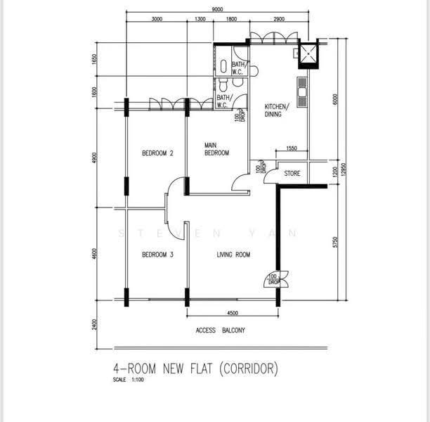 612 Ang Mo Kio Avenue 4, 612 Ang Mo Kio Avenue 4, Ang Mo Kio / Bishan / Thomson, 3 Bedrooms, 1,000 sqft, HDB Flat For Rent, by Steven Yan, 500292329 - PropertyGuru.com.sg