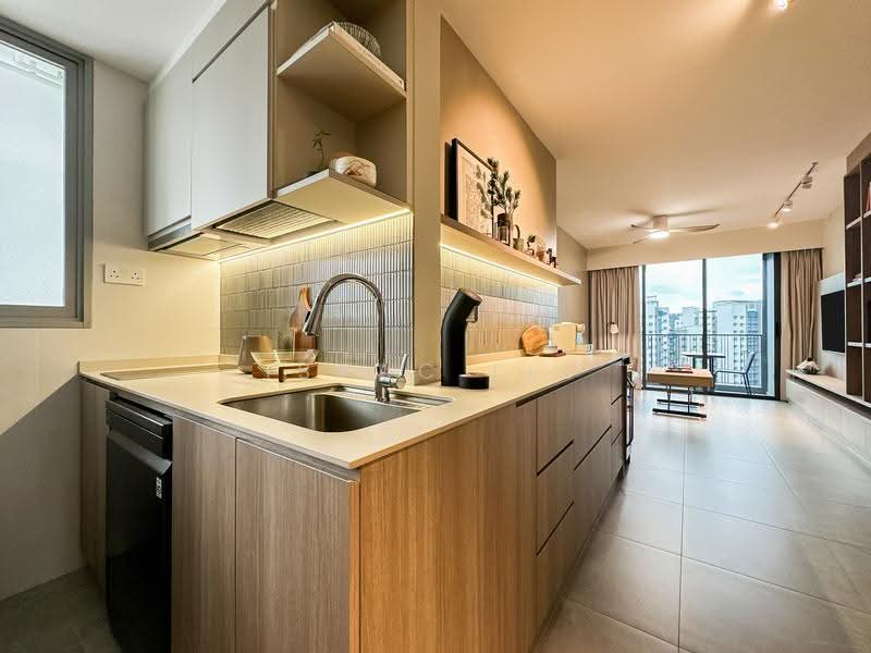 Prive, 37 Punggol Field, Hougang / Punggol / Sengkang, 2 Bedrooms, 818 sqft, Condominium For Sale, by Isaac Liu, 500292609 - Kitchen - PropertyGuru.com.sg