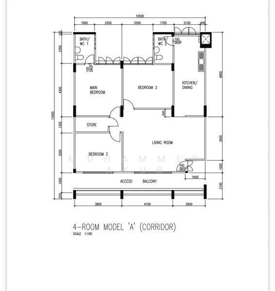 242 Serangoon Avenue 3, 242 Serangoon Avenue 3, Hougang / Punggol / Sengkang, 3 Bedrooms, 1,109 sqft, HDB Flat For Sale, by Muhammed Ayub, 500292647 - PropertyGuru.com.sg