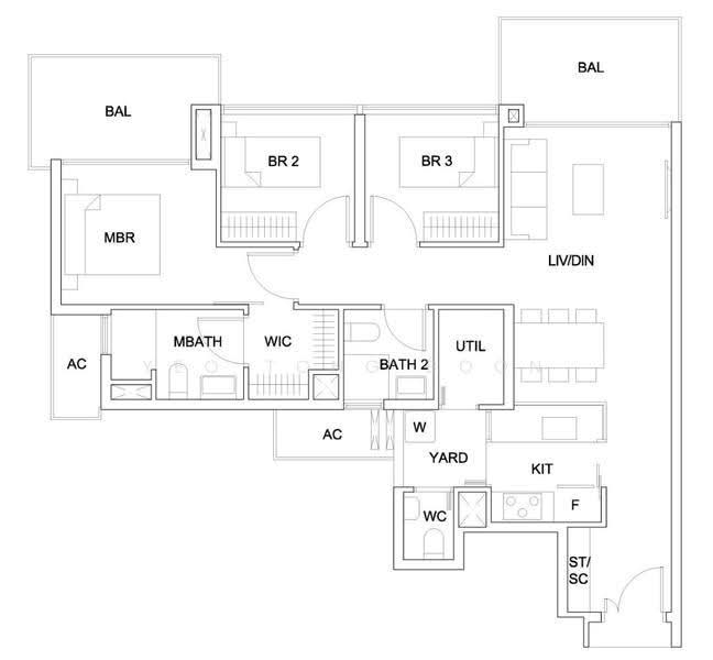 Sky Vue, 1 Bishan Street 15, Ang Mo Kio / Bishan / Thomson, 3 Bedrooms, 1,141 sqft, Condominium For Sale, by Yeo Tong Boon, 500292765 - PropertyGuru.com.sg