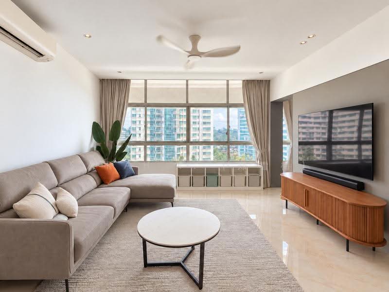 Ridgewood Condominium, 61 Mount Sinai Drive, Tanglin / Holland / Bukit Timah, 3 Bedrooms, 1,744 sqft, Condominium For Sale, by Sarah X. (郑雪梅), 500292836 - Living Room - PropertyGuru.com.sg