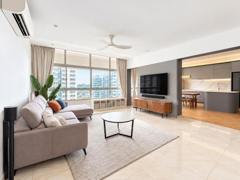 Ridgewood Condominium, 61 Mount Sinai Drive, Tanglin / Holland / Bukit Timah, 3 Bedrooms, 1,744 sqft, Condominium For Sale, by Sarah X. (郑雪梅), 500292836 - Living Room - PropertyGuru.com.sg