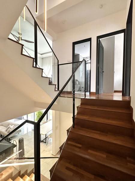 Hillview Villas, Hillview Way, Dairy Farm / Bukit Panjang / Choa Chu Kang, 5 Bedrooms, 4,300 sqft, Corner Terrace For Sale, by Christine Low, 500292931 - Stairs to Level 2 - PropertyGuru.com.sg