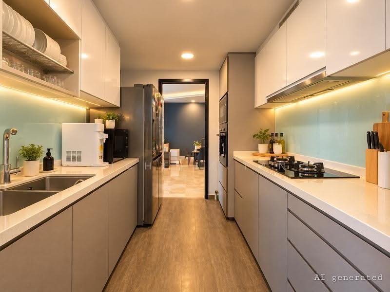 Changi Rise Condo, 16 Simei Rise, Pasir Ris / Tampines, 3 Bedrooms, 1,130 sqft, Condominium For Sale, by Michelle Tan, 500292948 - Kitchen - PropertyGuru.com.sg