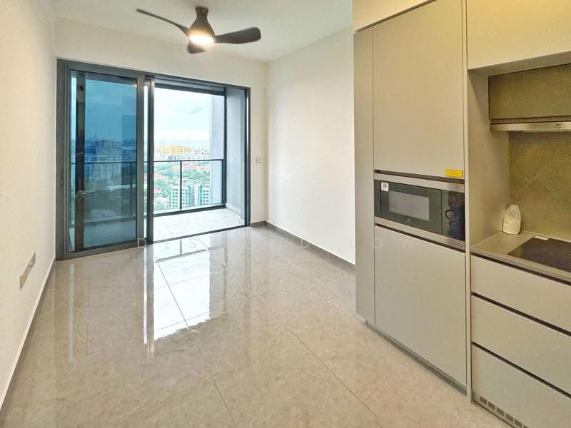 Parc Clematis, 8C Jalan Lempeng, Buona Vista / West Coast / Clementi New Town, 1 Bedroom, 452 sqft, Condominium For Rent, by Desmond Low, 500293007 - Living Room - PropertyGuru.com.sg