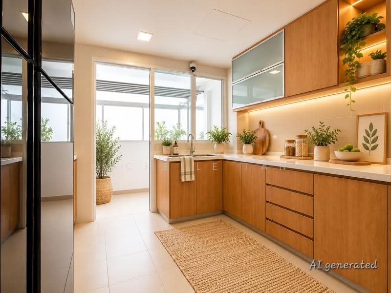 Changi Rise Condo, 16 Simei Rise, Pasir Ris / Tampines, 3 Bedrooms, 1,259 sqft, Condominium For Sale, by Michelle Tan, 500293066 - Kitchen - PropertyGuru.com.sg