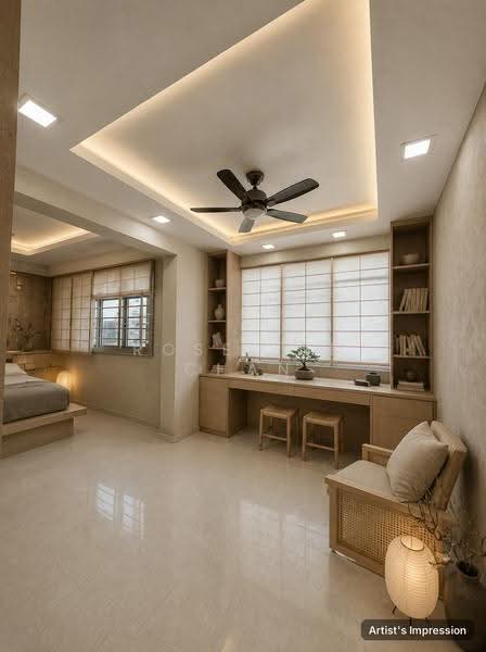 207C Punggol Place, 207C Punggol Place, Hougang / Punggol / Sengkang, 3 Bedrooms, 990 sqft, HDB Flat For Sale, by Roseline Chan, 500293068 - Master+Common Bedroom- Artist Impression - PropertyGuru.com.sg