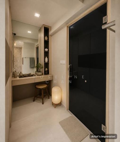 207C Punggol Place, 207C Punggol Place, Hougang / Punggol / Sengkang, 3 Bedrooms, 990 sqft, HDB Flat For Sale, by Roseline Chan, 500293068 - Dressing area- Artist Impression - PropertyGuru.com.sg