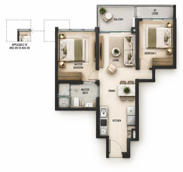 Kopar At Newton, 8 Makeway Avenue, Orchard / River Valley, 2 Bedrooms, 614 sqft, Condominium For Sale, by Dan Soon, 500293108 - PropertyGuru.com.sg