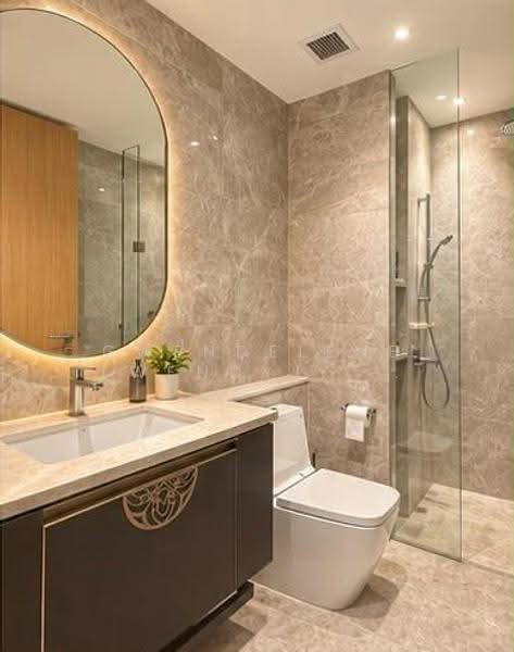 Nyon, 12 Amber Road, East Coast / Marine Parade, 1 Bedroom, 484 sqft, Condominium For Rent, by Gwendelene (Wendy) Chew, 500293266 - Bathroom - PropertyGuru.com.sg