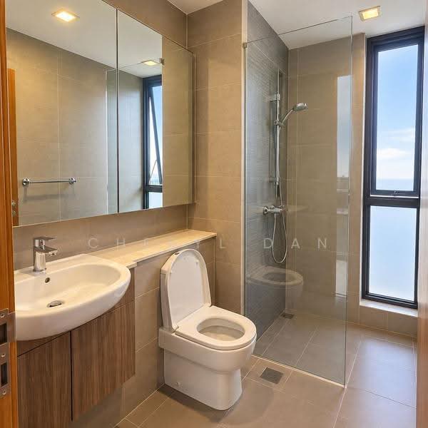 Waterbank at Dakota, 78 Dakota Crescent, Eunos / Geylang / Paya Lebar, 3 Bedrooms, 1,141 sqft, Condominium For Rent, by Cheryl Dan, 500293597 - Bathroom - PropertyGuru.com.sg