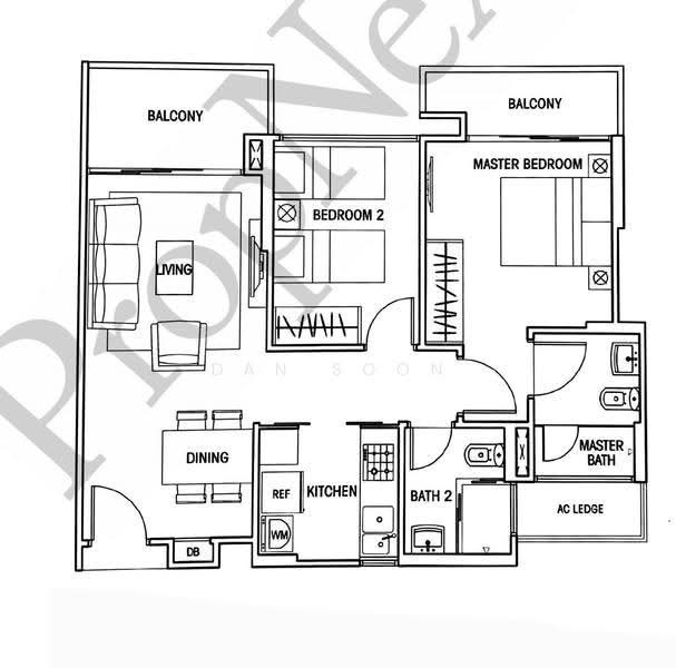 Questa @ Dunman, 543 Dunman Road, East Coast / Marine Parade, 2 Bedrooms, 786 sqft, Condominium For Rent, by Dan Soon, 500293620 - PropertyGuru.com.sg