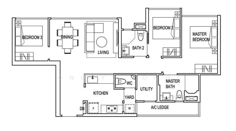 Symphony Suites, 17 Yishun Close, Sembawang / Yishun, 3 Bedrooms, 893 sqft, Condominium For Rent, by Ong Yu Rong, 500293784 - PropertyGuru.com.sg