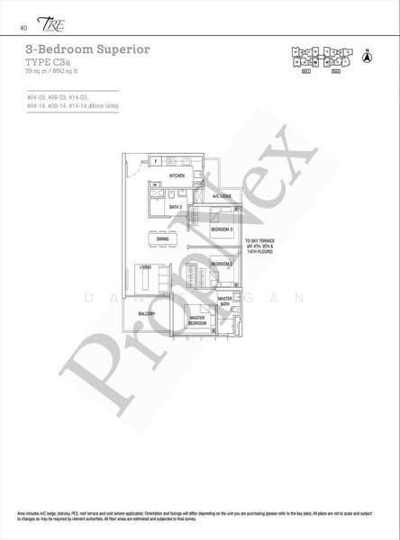Tre Residences, 7 Geylang East Avenue 1, Eunos / Geylang / Paya Lebar, 3 Bedrooms, 861 sqft, Condominium For Rent, by Daniel Gan, 500293937 - PropertyGuru.com.sg