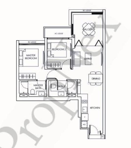 One Holland Village Residences, 3 Holland Village Way, Tanglin / Holland / Bukit Timah, 2 Bedrooms, 797 sqft, Condominium For Sale, by Claire Loh, 500294134 - PropertyGuru.com.sg