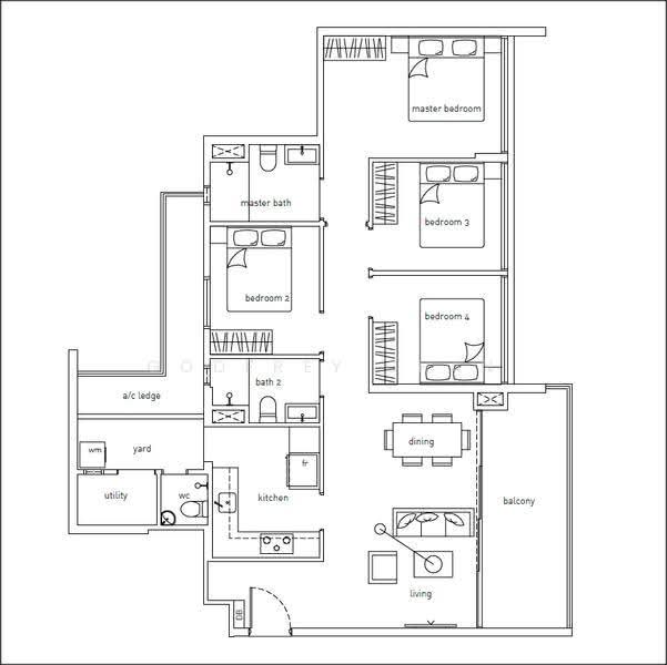The Amore, 57A Edgedale Plains, Hougang / Punggol / Sengkang, 4 Bedrooms, 1,227 sqft, Condominium For Sale, by Godfrey Chan, 500294199 - PropertyGuru.com.sg