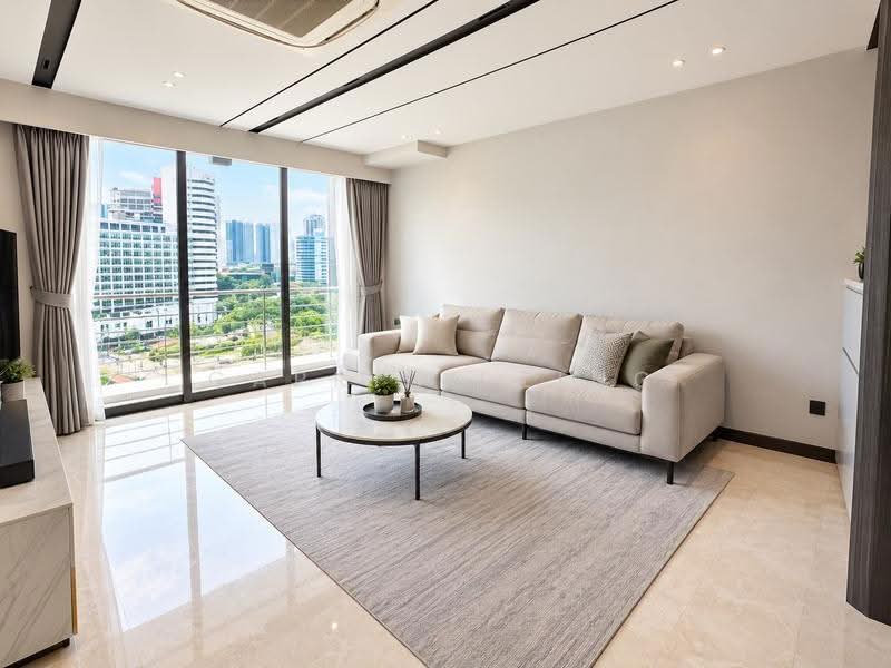 Watermark Robertson Quay, 5 Rodyk Street, Orchard / River Valley, 3 Bedrooms, 1,668 sqft, Condominium For Sale, by Caprice Ling, 500294207 - Living Room - PropertyGuru.com.sg