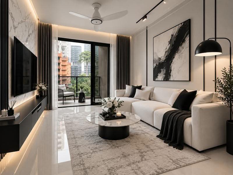 Hillock Green, 22-28 Lentor Central, Mandai / Upper Thomson, 1 Bedroom, 517 sqft, Condominium For Sale, by Kally Kee, 500294515 - AI Impression - PropertyGuru.com.sg
