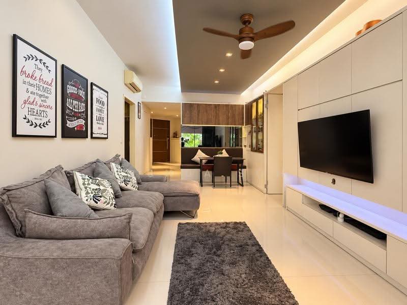 Miltonia Residences, 522 Miltonia Close, Sembawang / Yishun, 3 Bedrooms, 1,507 sqft, Condominium For Sale, by Joshua Soh, 500294644 - Living Room - PropertyGuru.com.sg