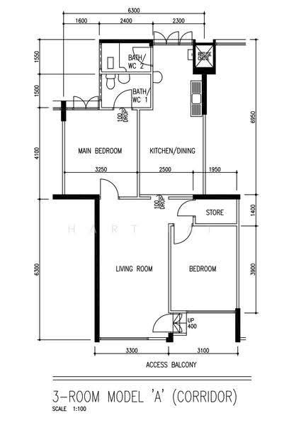 59 Chai Chee Road, 59 Chai Chee Road, Bedok / Upper East Coast, 2 Bedrooms, 807 sqft, HDB Flat For Rent, by Hart Lai, 500294669 - PropertyGuru.com.sg