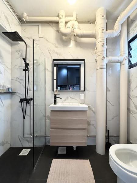 686B Choa Chu Kang Crescent, 686B Choa Chu Kang Crescent, Dairy Farm / Bukit Panjang / Choa Chu Kang, 3 Bedrooms, 1,184 sqft, HDB Flat For Sale, by Rusydi Yusoff, 500294678 - Bathroom - PropertyGuru.com.sg