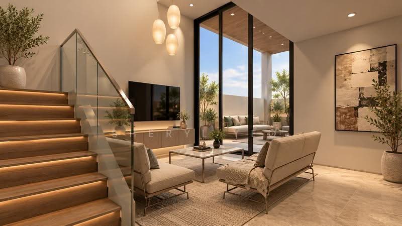 **LANDED7772@** BRAND NEW TERRACE MINS TO THOMSON PLAZA 1KM TO AI TONG PRI, Ang Mo Kio / Bishan / Thomson, 5 Bedrooms, 4,555 sqft, Terraced House For Sale, by Sheryl Yeo, 500294710 - Living Room - PropertyGuru.com.sg