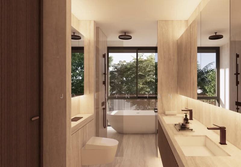 Brand New Semi-Detached @ Goodman Estate !, Brand New Semi-D@ Goodman Rd Enclave / Private Lift / 4 Cars, East Coast / Marine Parade, 4 Bedrooms, 7,233 sqft, Semi-Detached House For Sale, by Jocelyn Tan, 500294993 - Bathroom - PropertyGuru.com.sg